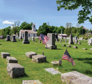 The historic cemetery in Shaftsbury