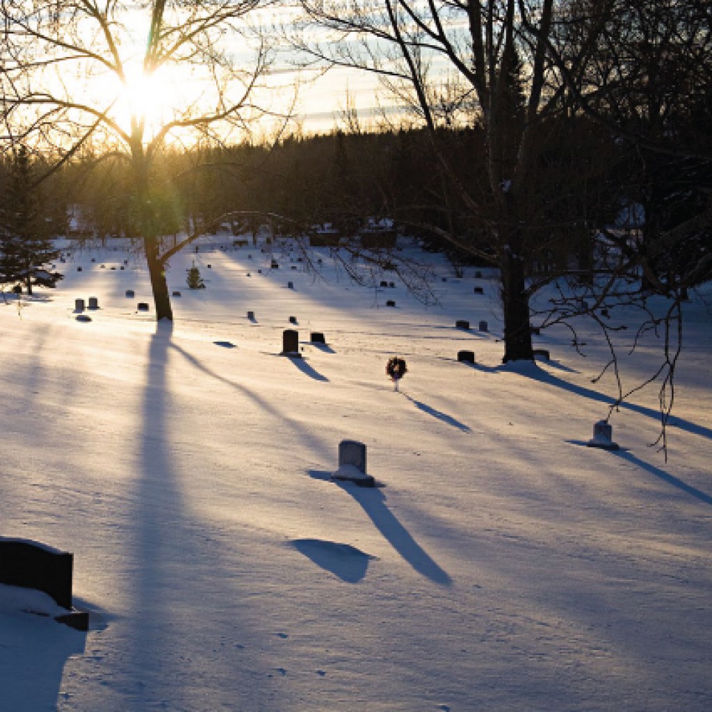 Graveyard in Snow