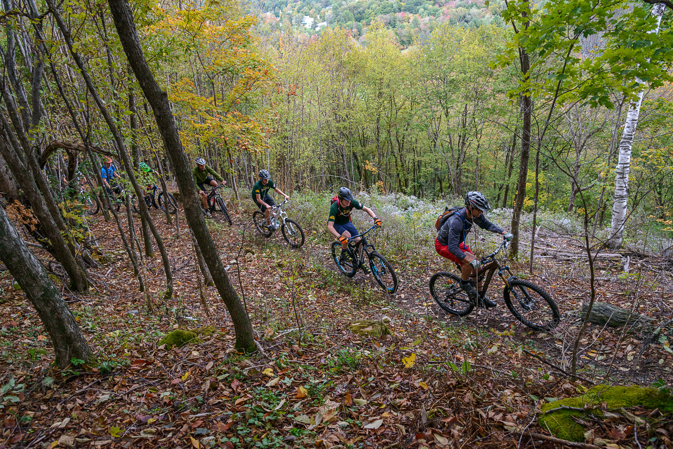 mountain biking group