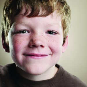 Portrait of a six year old boy.