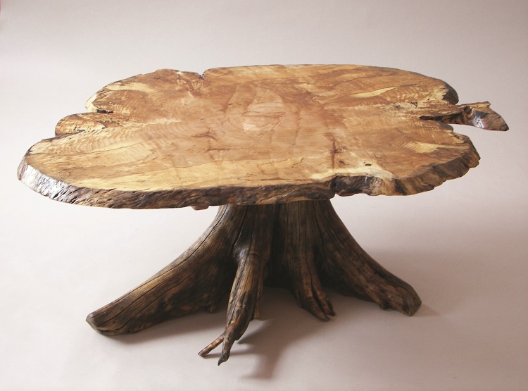 tree trunk side table