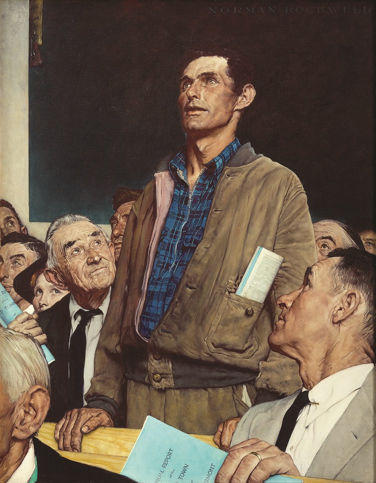 freedom of speech norman rockwell