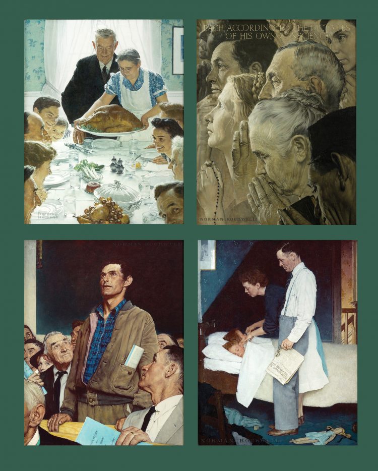 norman rockwell four freedoms poster