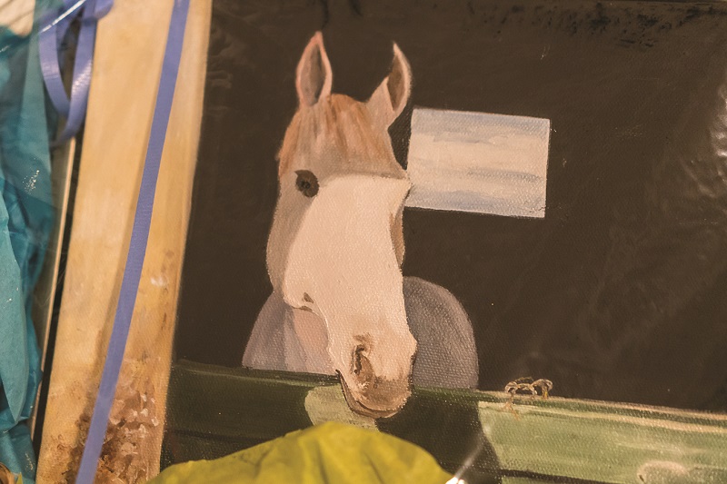 painting of horse