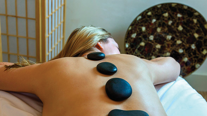 hot stone massage spa at stratton mountain