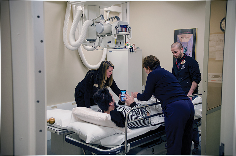 doctors with patient